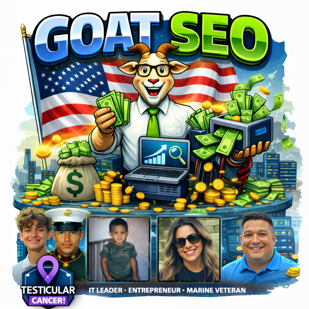 GOAT SEO Founder - Marine Veteran, IT Leader, Entrepreneur, Cancer Survivor